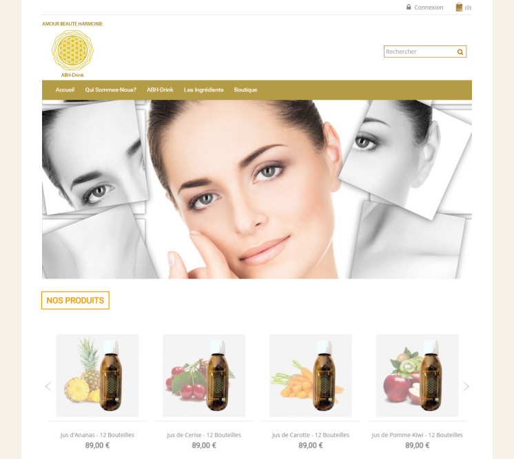 prestashop e-commerce website wellness