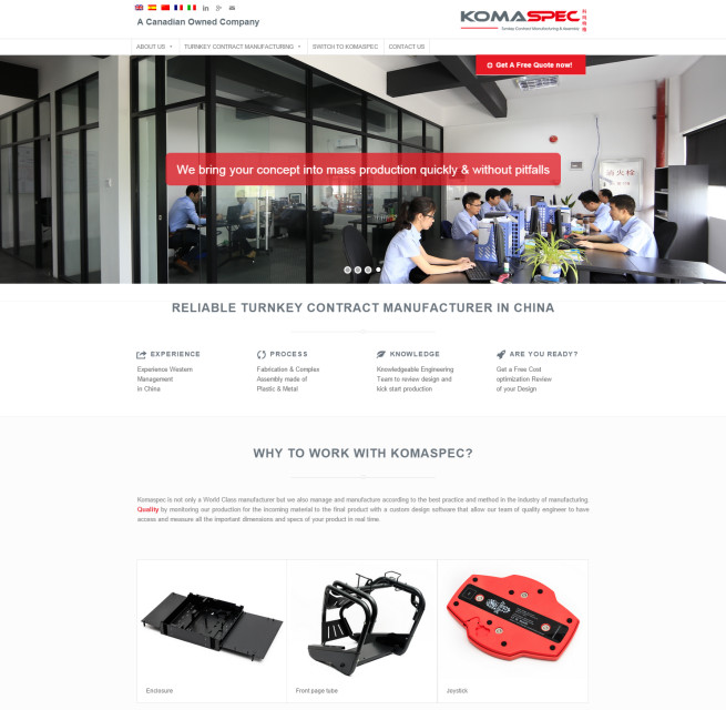 wordpress website manufacturing china